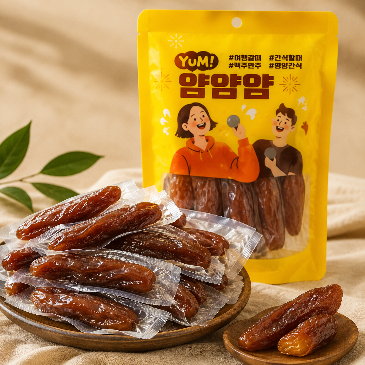 선착순특가) 한입찐 고구마 말랭이, 225g, 2팩