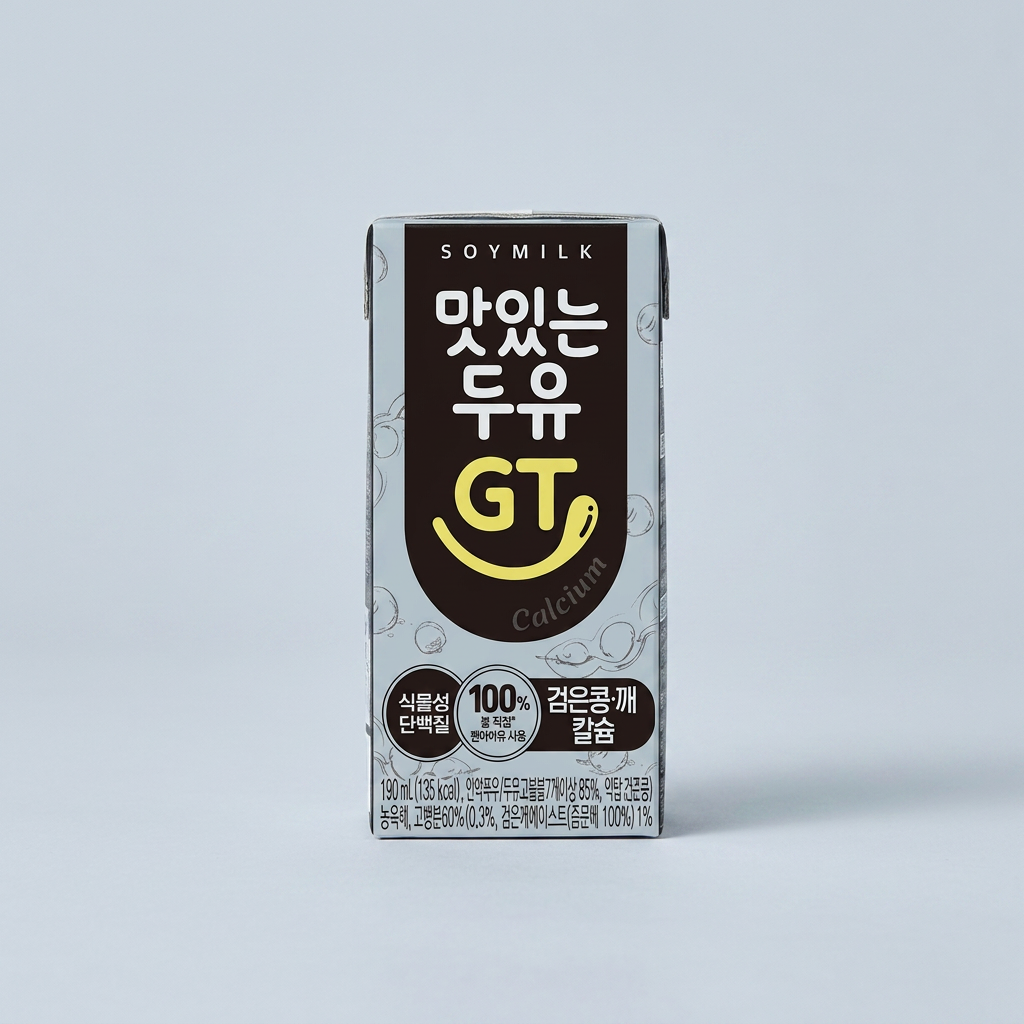 하루특가) 맛있는두유 GT 검은콩, 190ml, 72개