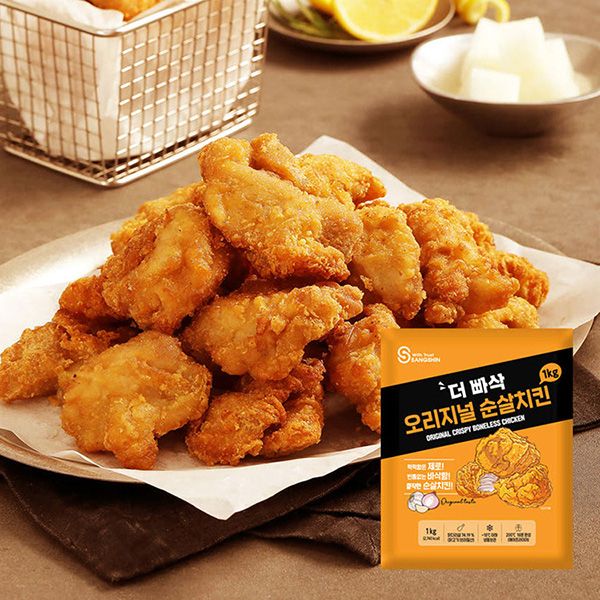 하루특가) 더빠삭 오리지널 순살치킨 대용량, 1kg, 1개