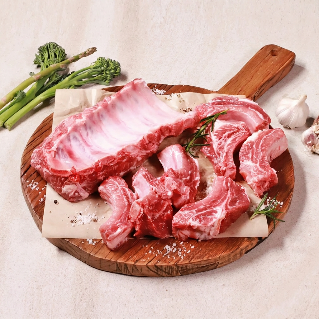 하루특가) 푸드장 로인립 돼지 등갈비, 1kg, 1팩