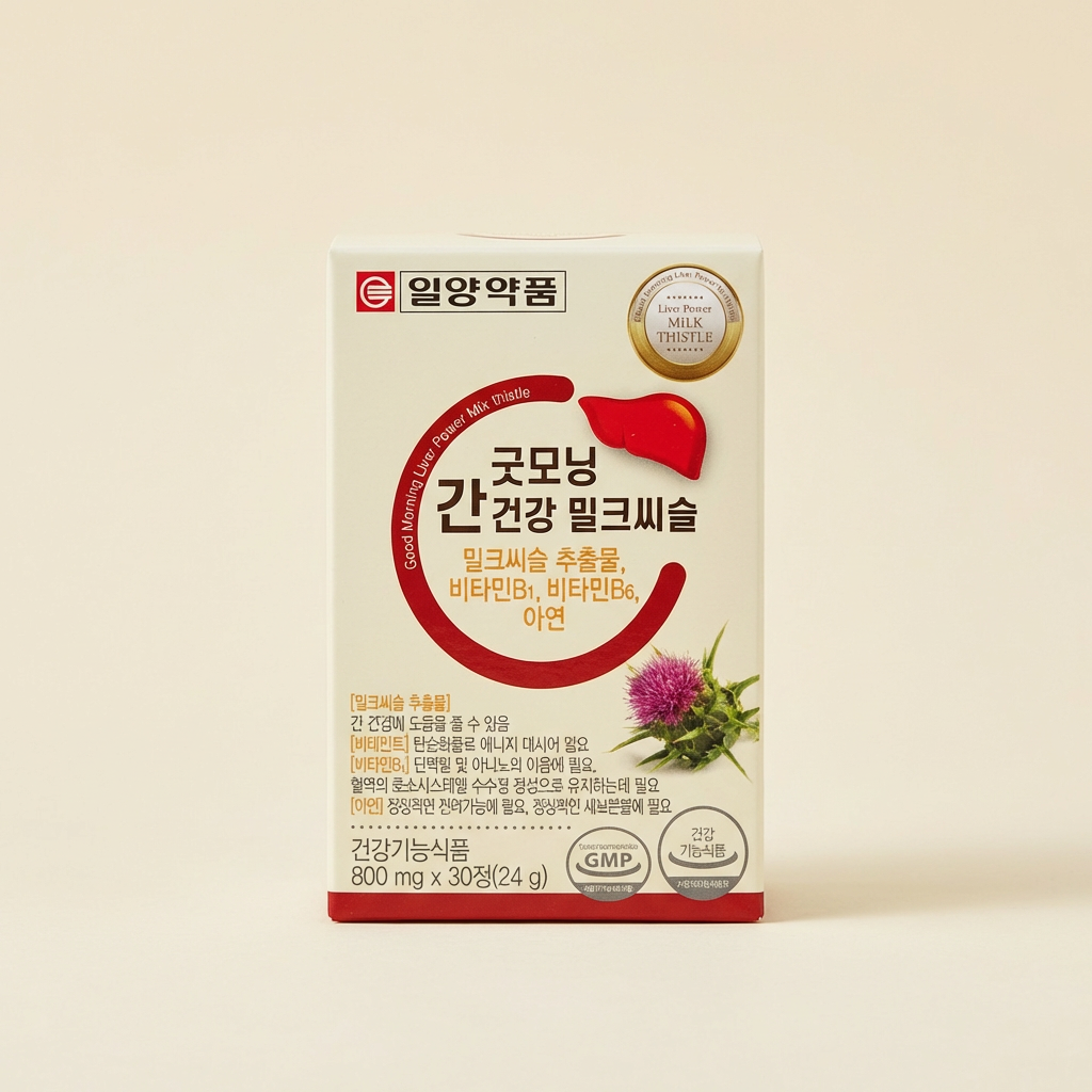 하루특가) 일양약품 굿모닝 간건강 밀크씨슬, 800mg, 30정, 6박스