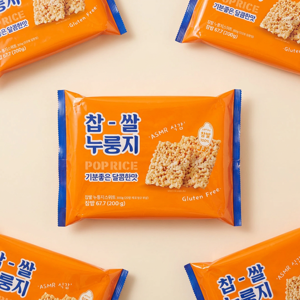 하루특가) 찹쌀누룽지 과자 스위트, 300g, 2개
