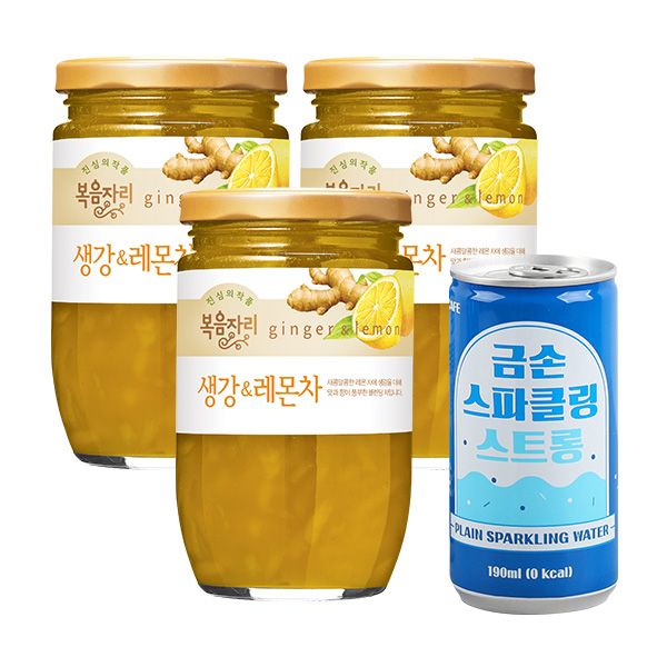 하루특가) 복음자리 생강레몬차, 500g, 3개