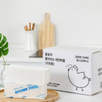 불효자 뽑아쓰는 키친타올 국산 무표백 무형광 리필 대용량 100매 8개 주방용