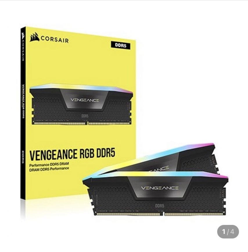 [네이버] CORSAIR DDR5-6000 CL30 VENGEANCE RGB 32GB (680,000원/2,500원)